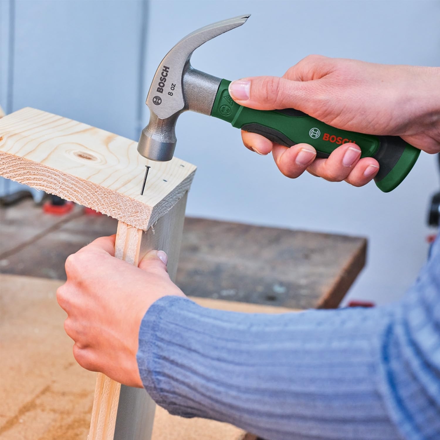 Короткий молоток-гвоздодер Bosch 225 г (1.600.A02.ZA3) фото 5