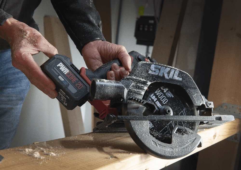 Пила дискова акумуляторна SKIL 3571 CA XP (SW1E3571CA+BC1E3110AA)фото