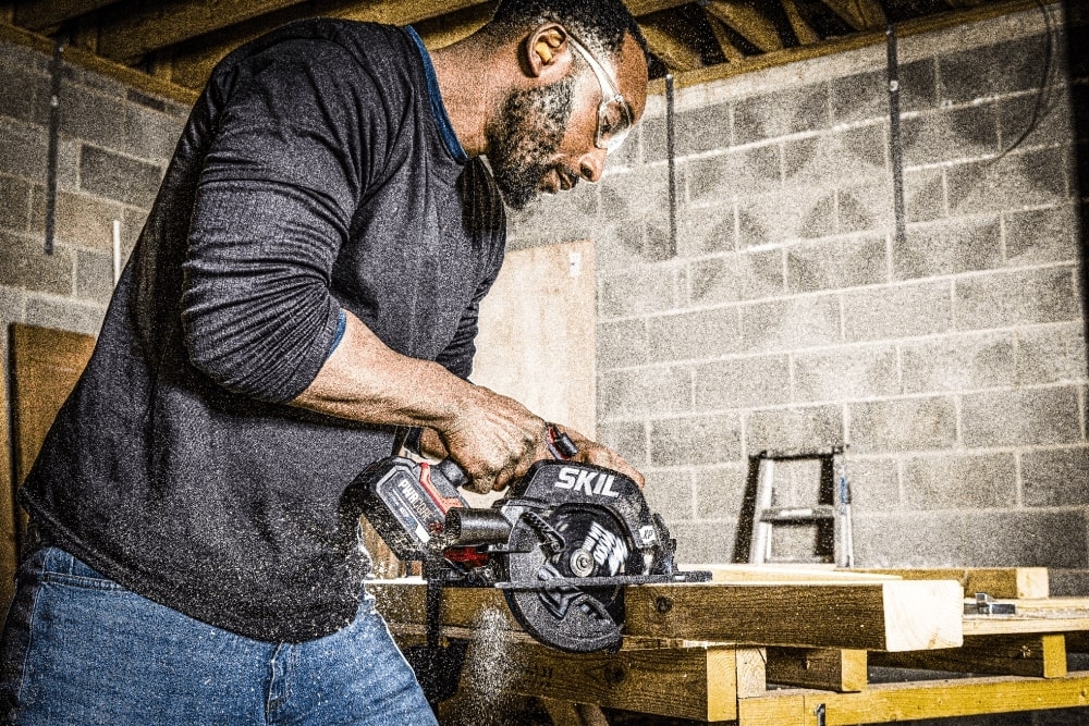 Пила дискова акумуляторна SKIL 3571 CA XP (SW1E3571CA+BC1E3110AA)фото