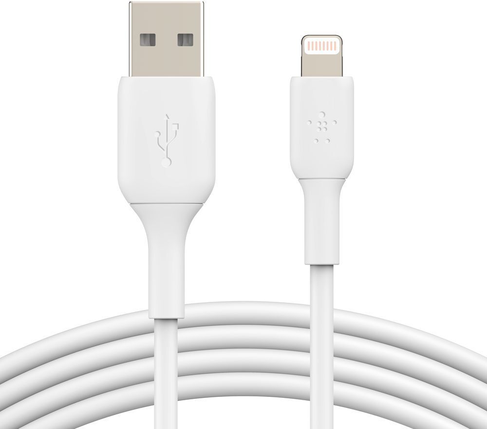 Кабель Belkin USB-A - Lightning Data/Charge 1m, PVC, (2 Pack), White (CAA001BT1MWH2PK) фото 2