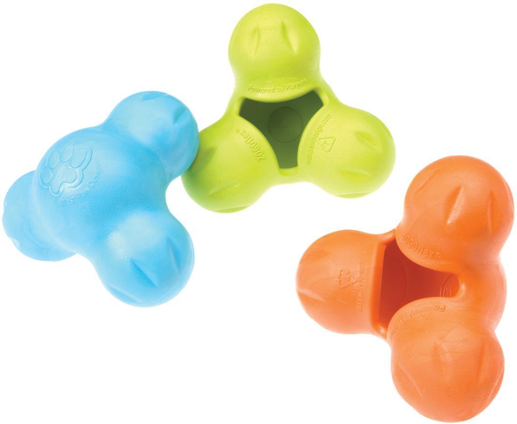 Игрушка для собак West Paw Tux Small Тукс для лакомства маленький зеленый 10см фото 5