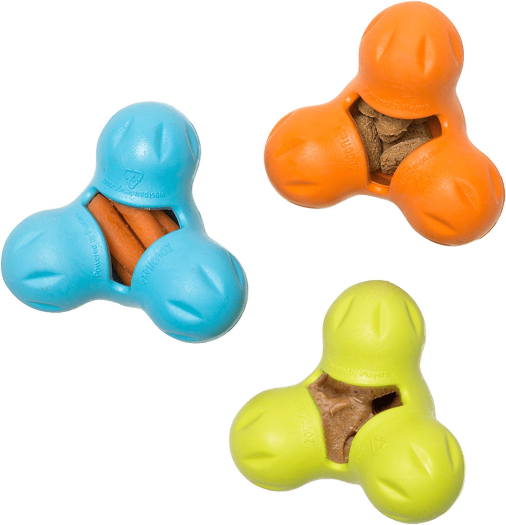 Игрушка для собак West Paw Tux Small Тукс для лакомства маленький зеленый 10см фото 4