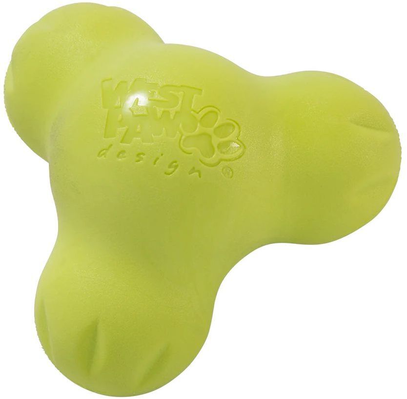 Игрушка для собак West Paw Tux Small Тукс для лакомства маленький зеленый 10см фото 2