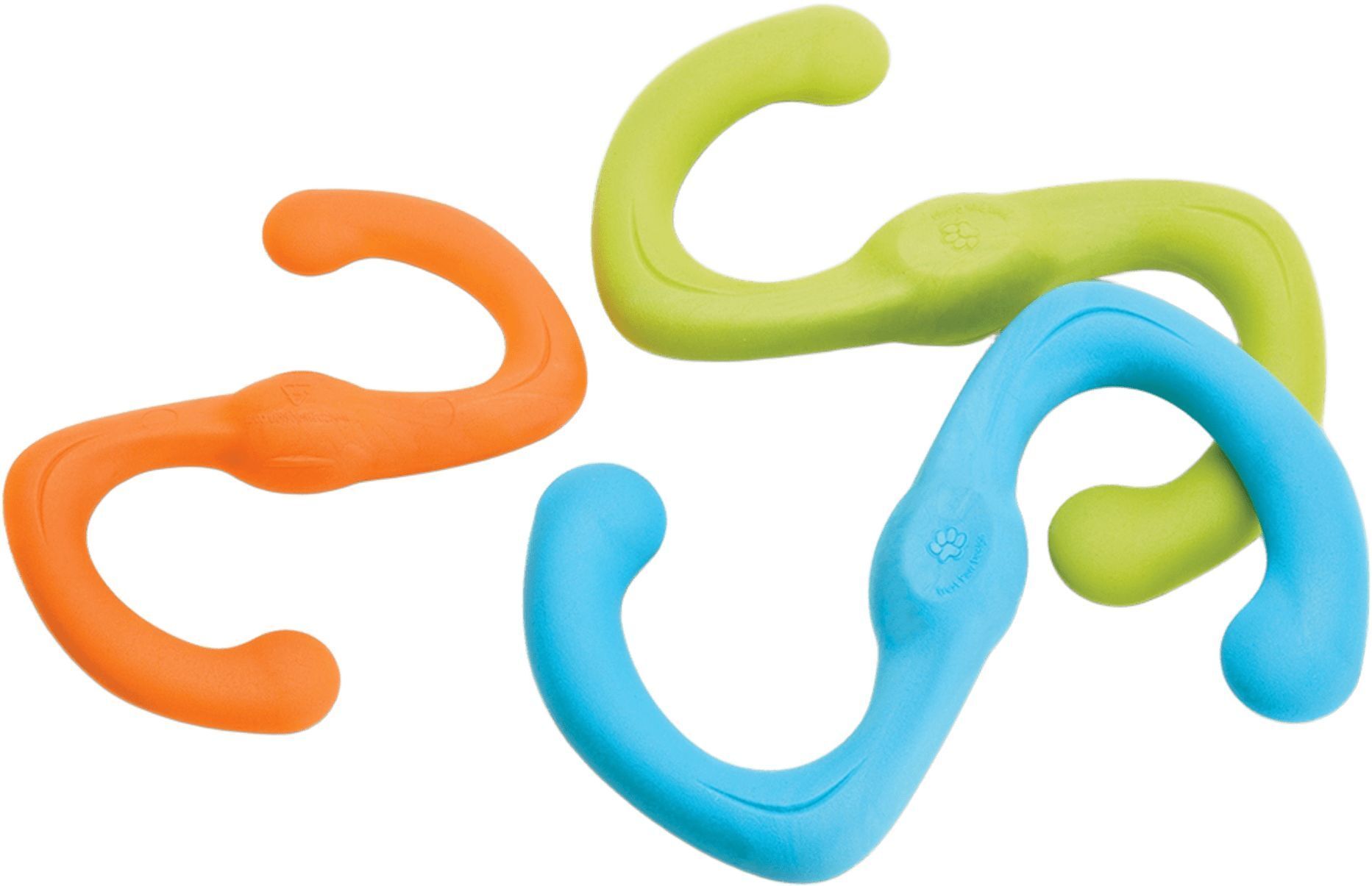 Игрушка для собак West Paw Bumi Small Буми S-образная маленькая оранжевая 21см фото 3