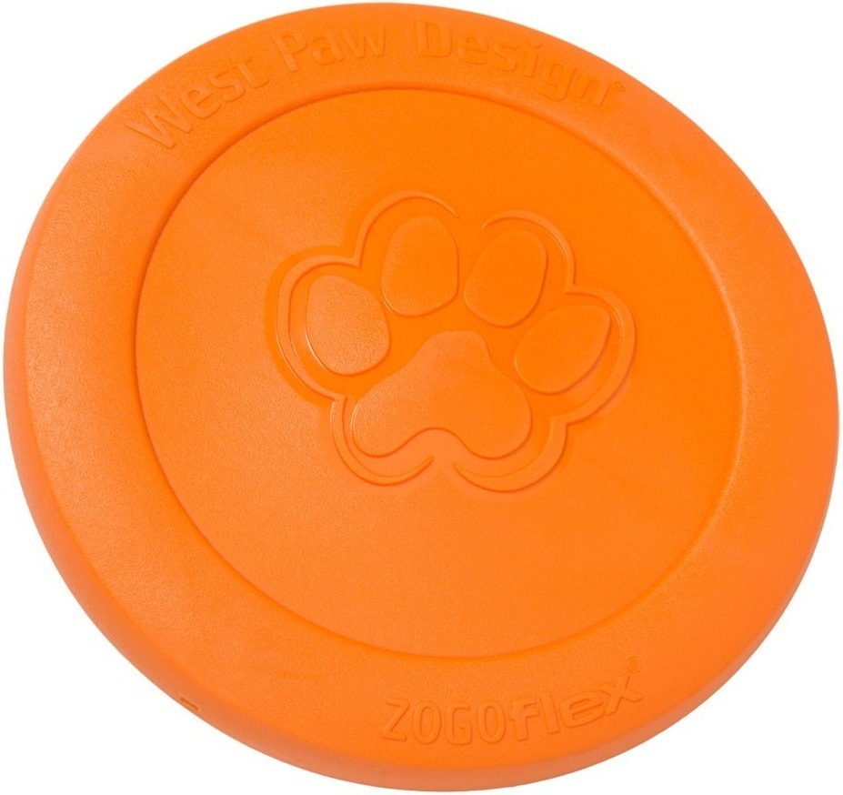 Игрушка для собак West Paw Zisc Small Зиск фрисби маленькая оранжевая 17см фото 2