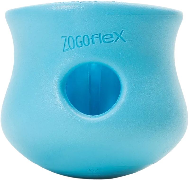 Игрушка для собак West Paw Toppl Small Топпл для лакомства маленький голубой 8см фото