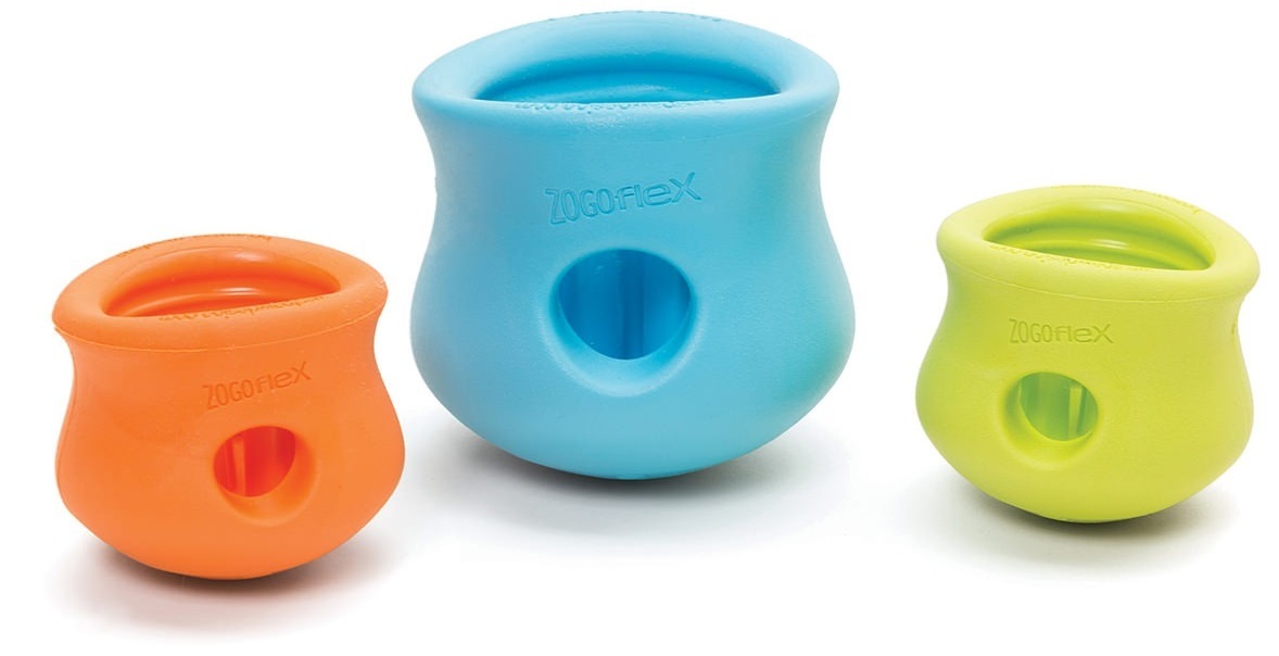 Игрушка для собак West Paw Toppl Small Топпл для лакомства маленький зеленый 8см фото