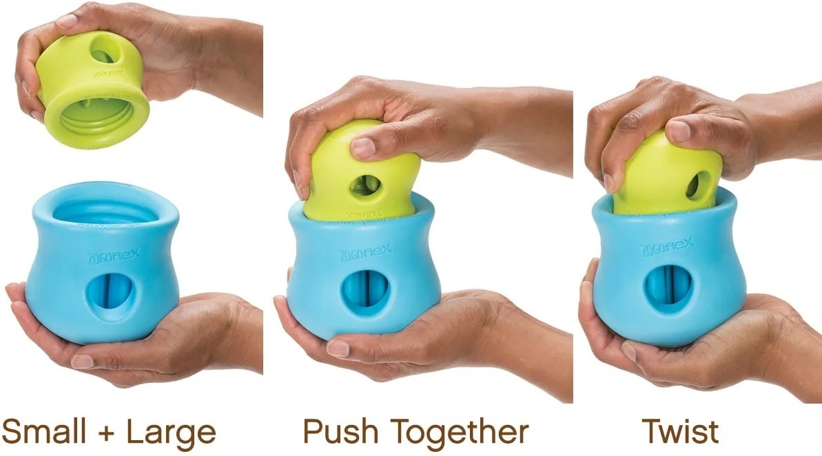 Игрушка для собак West Paw Toppl XLarge Топпл для лакомства очень большой голубой фото 4