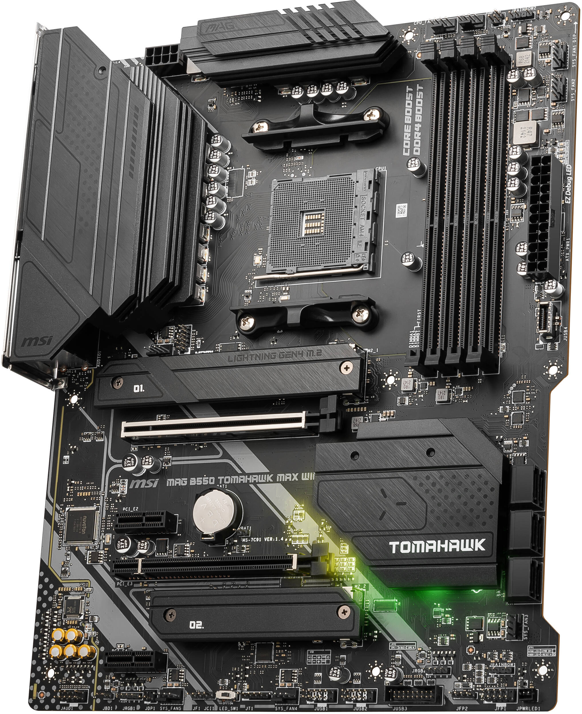 Материнcкая плата MSI MAG B550 TOMAHAWK MAX WIFI (911-7C91-062) фото 3