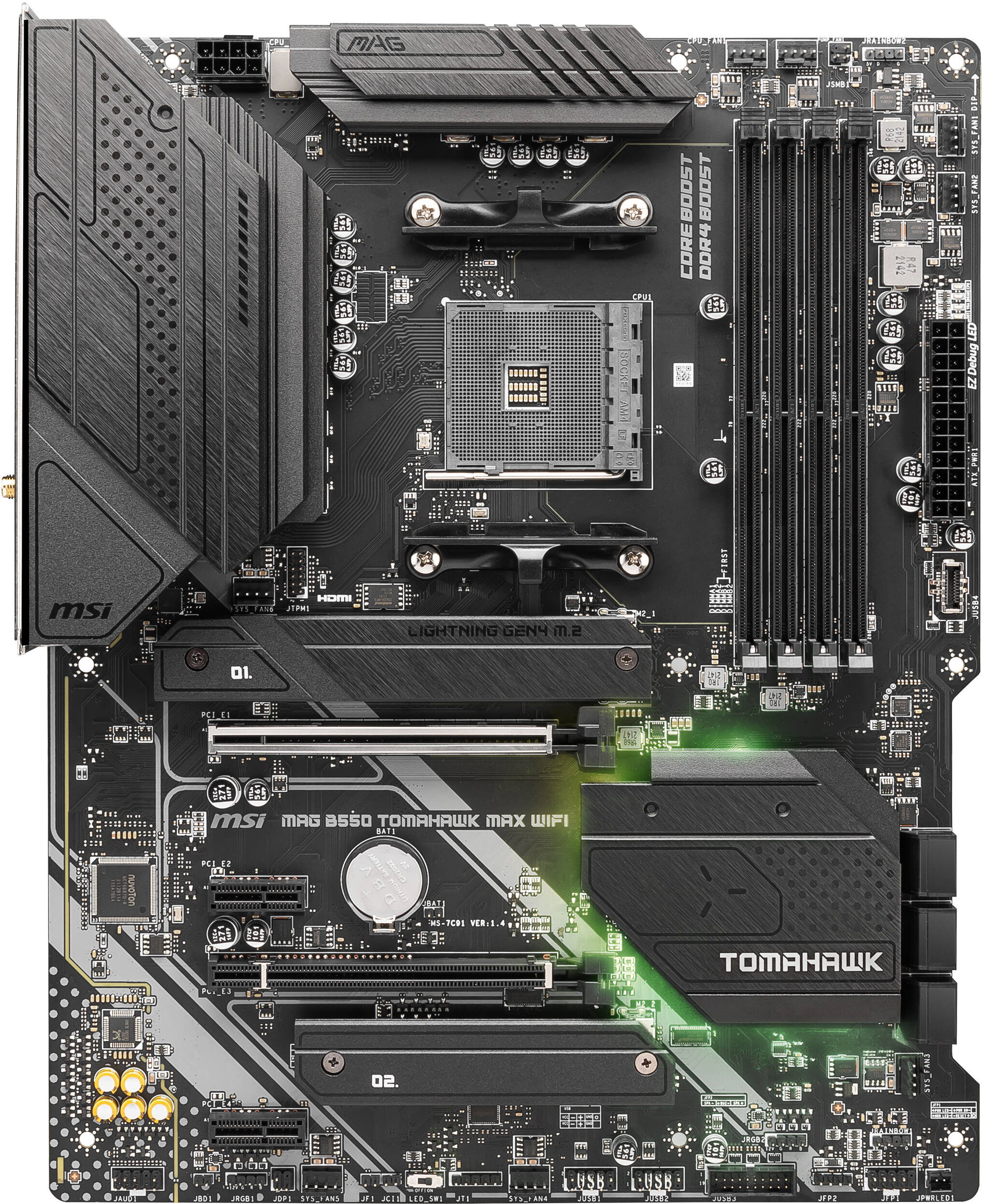Материнcкая плата MSI MAG B550 TOMAHAWK MAX WIFI (911-7C91-062) фото 2