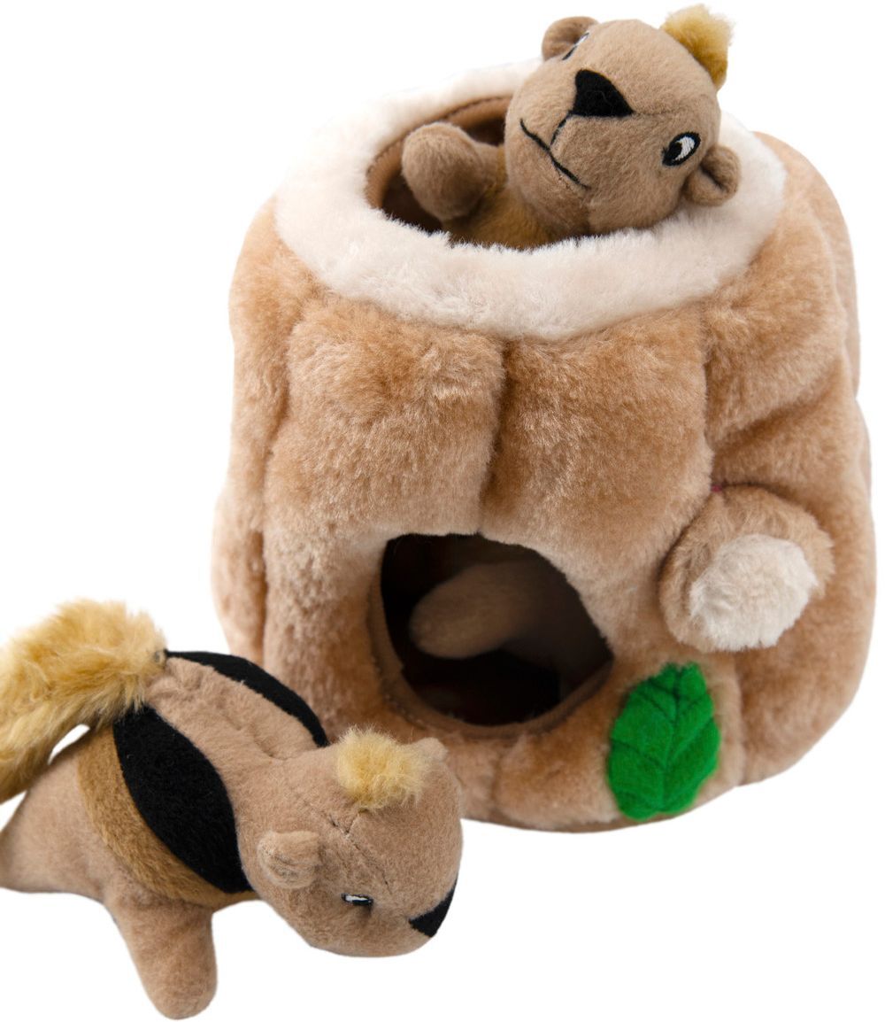 Іграшка інтерактивна для собак Outward Hound Білка-Схованка маленька коричневафото2