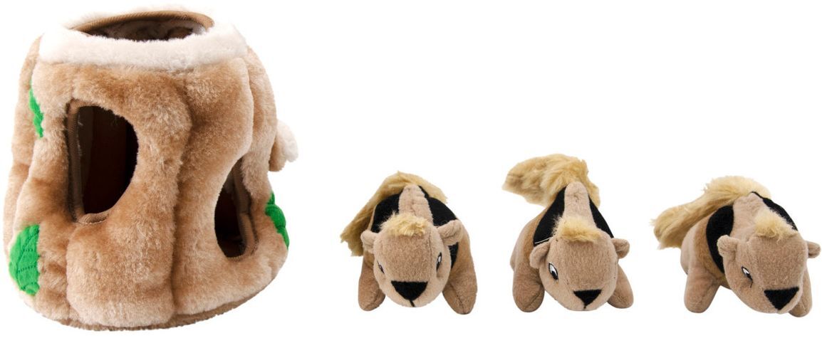 Іграшка інтерактивна для собак Outward Hound Білка-Схованка маленька коричневафото5