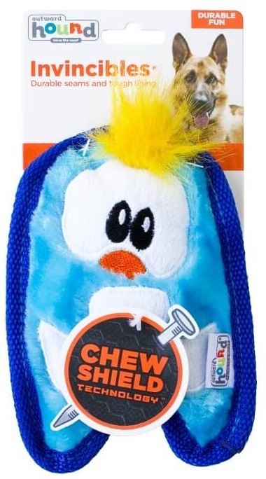 Іграшка-пищалка для собак Outward Hound Пінгвін міні блакитнафото2