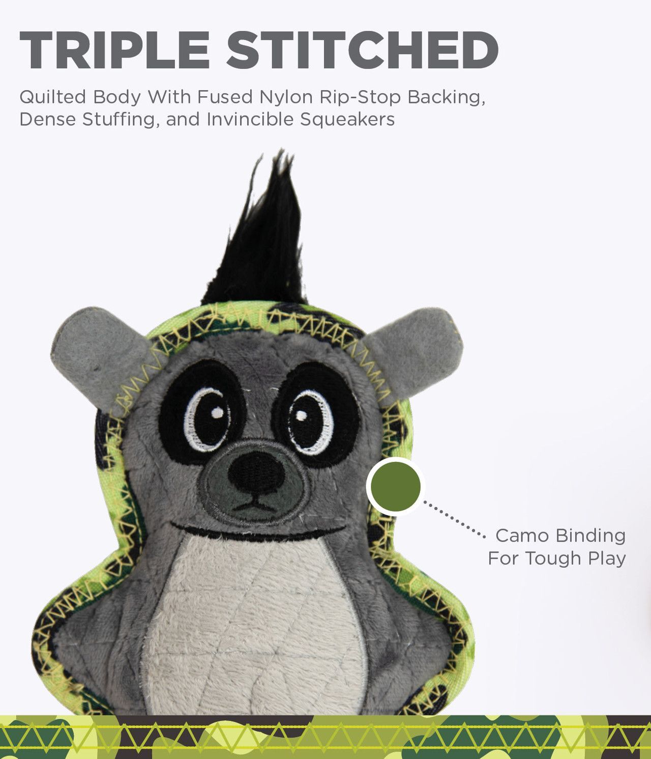 Іграшка-пищалка для собак Outward Hound Xtreme Лемур маленький сірийфото5