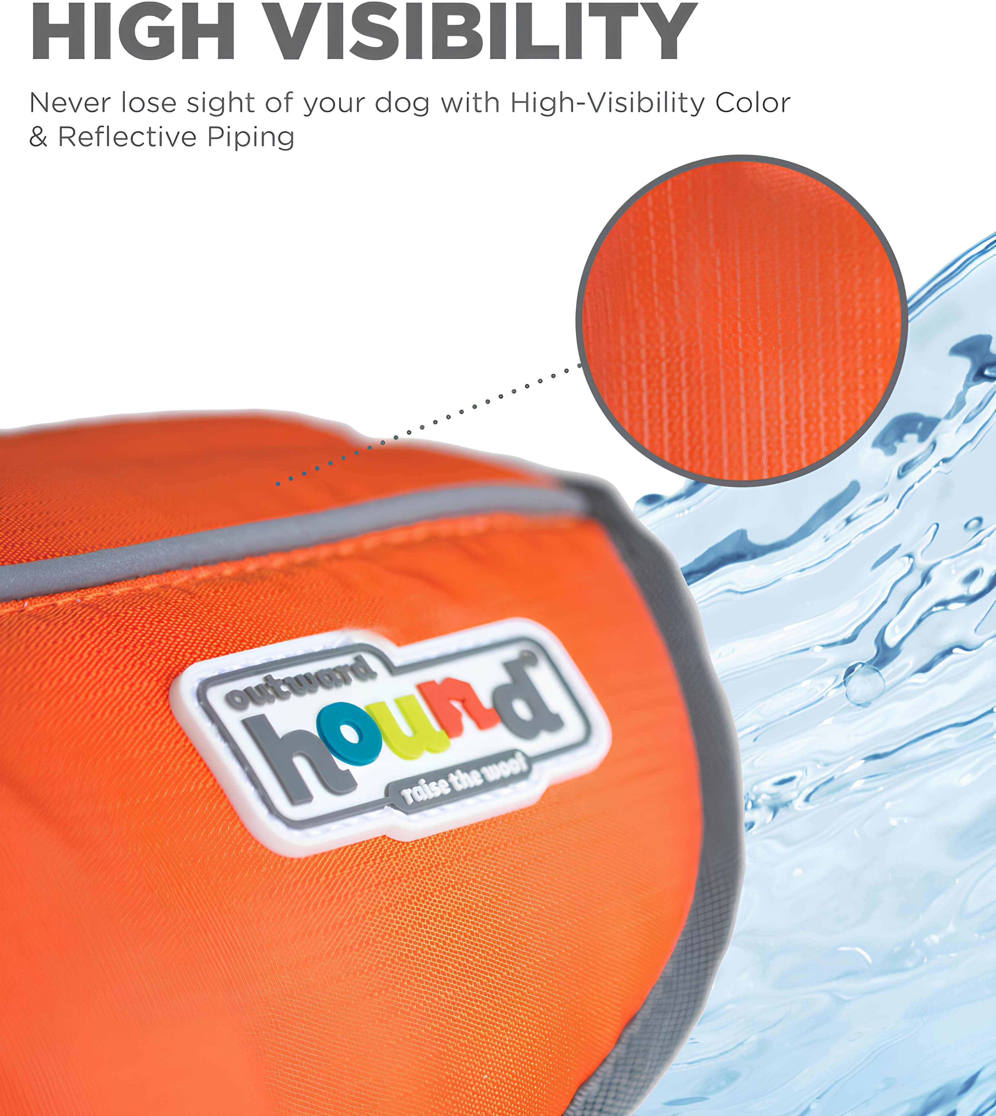 Рятувальний жилет для собак Outward Hound помаранчевий розмір Sфото5