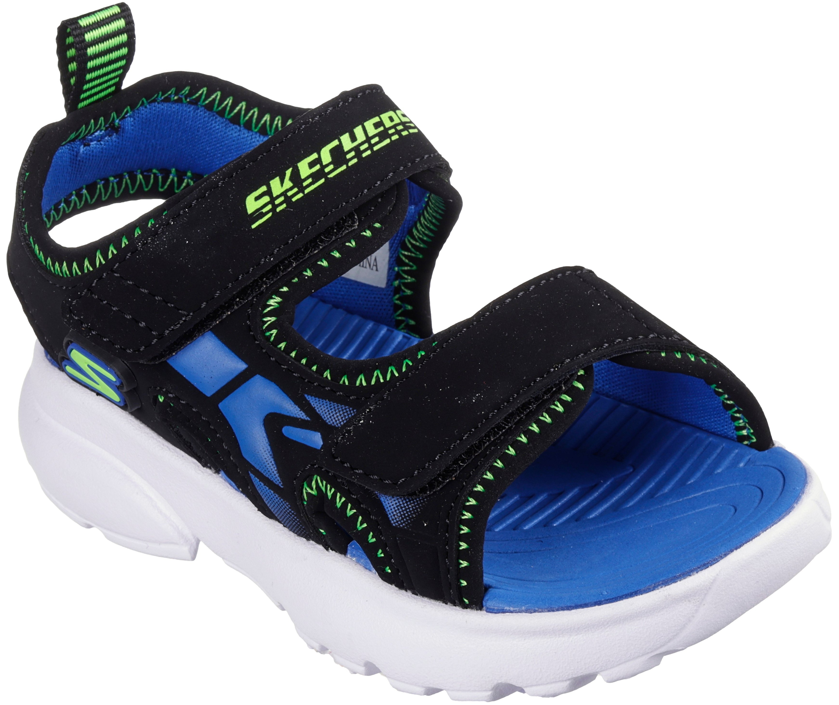 Сандалі для хлопчиків Skechers Razor Splash - Aqua Buddies 406513N BBLM 24 (8 US) сині/чорніфото