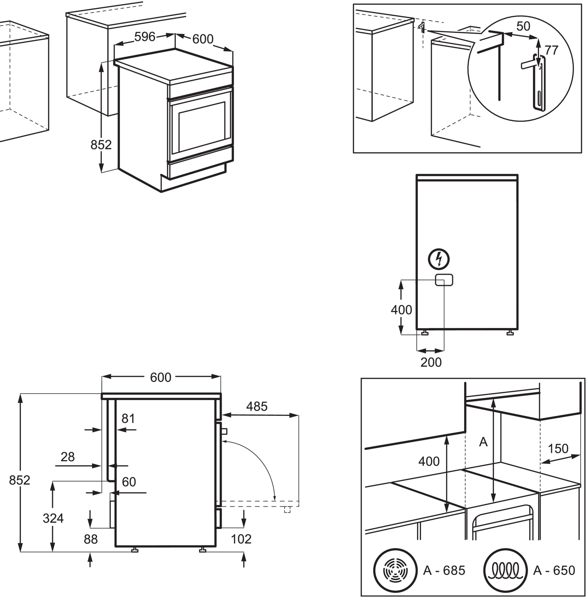 Плита електрична індукційна Electrolux LKI66021AXфото2