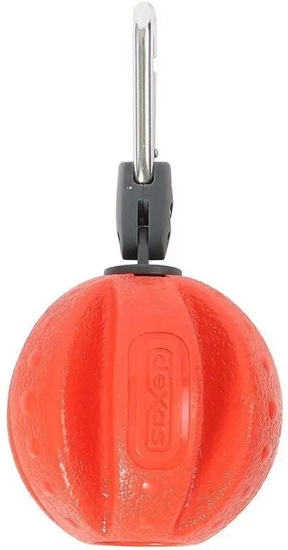 Іграшка Dexas Off Leash м'яч з карабіном помаранчевийфото2