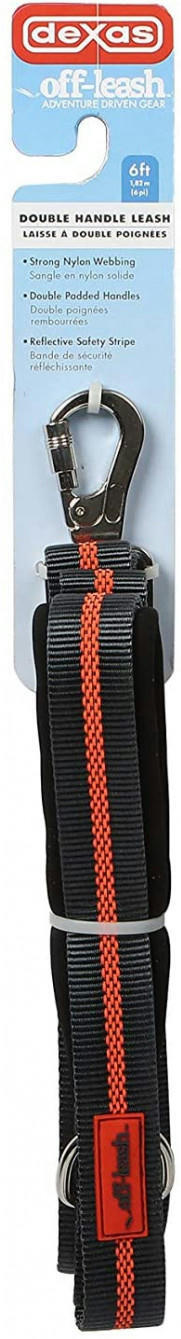 Поводок-перестижка Dexas Off Leash серый/оранжевый фото 5