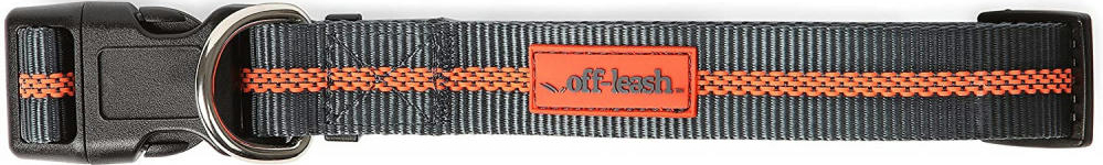 Ошейник Dexas Off Leash большой серый/оранжевый фото 4