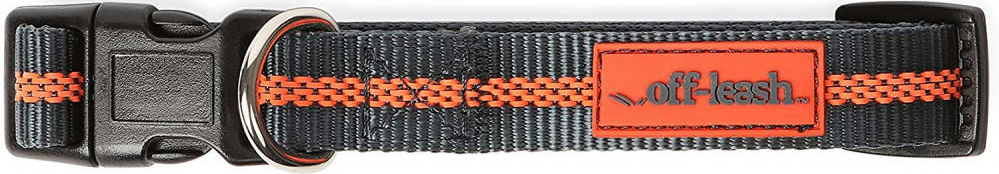 Ошейник Dexas Off Leash большой серый/оранжевый фото 5