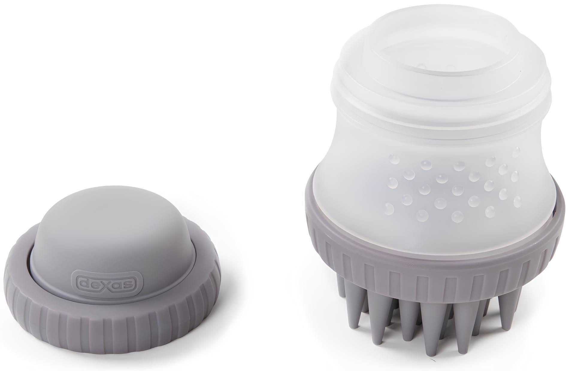 Щетка Dexas Scrubbuster с емкостью для шампуня светло-серая фото 3
