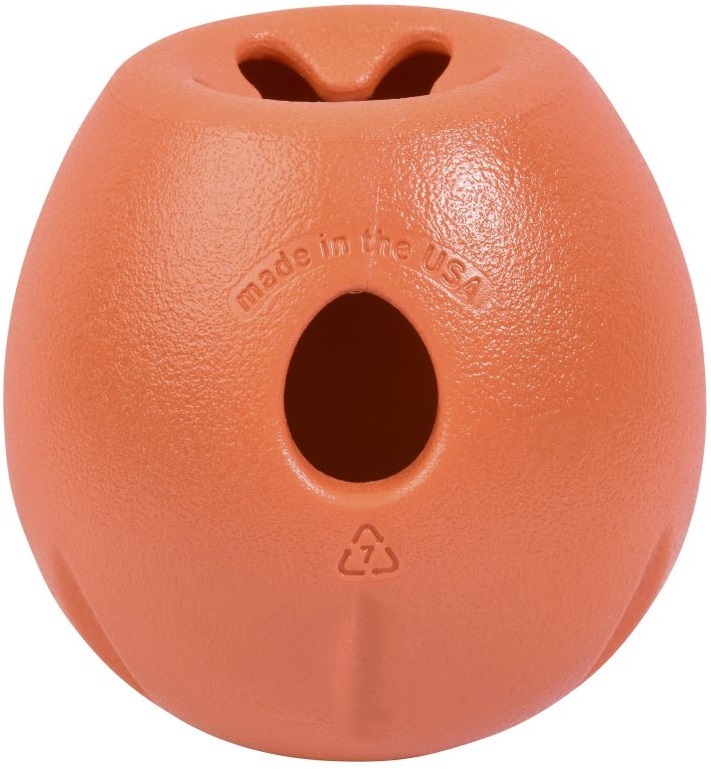 Игрушка для собак West Paw Rumbl Large Melon большой 10см оранжевый фото 4