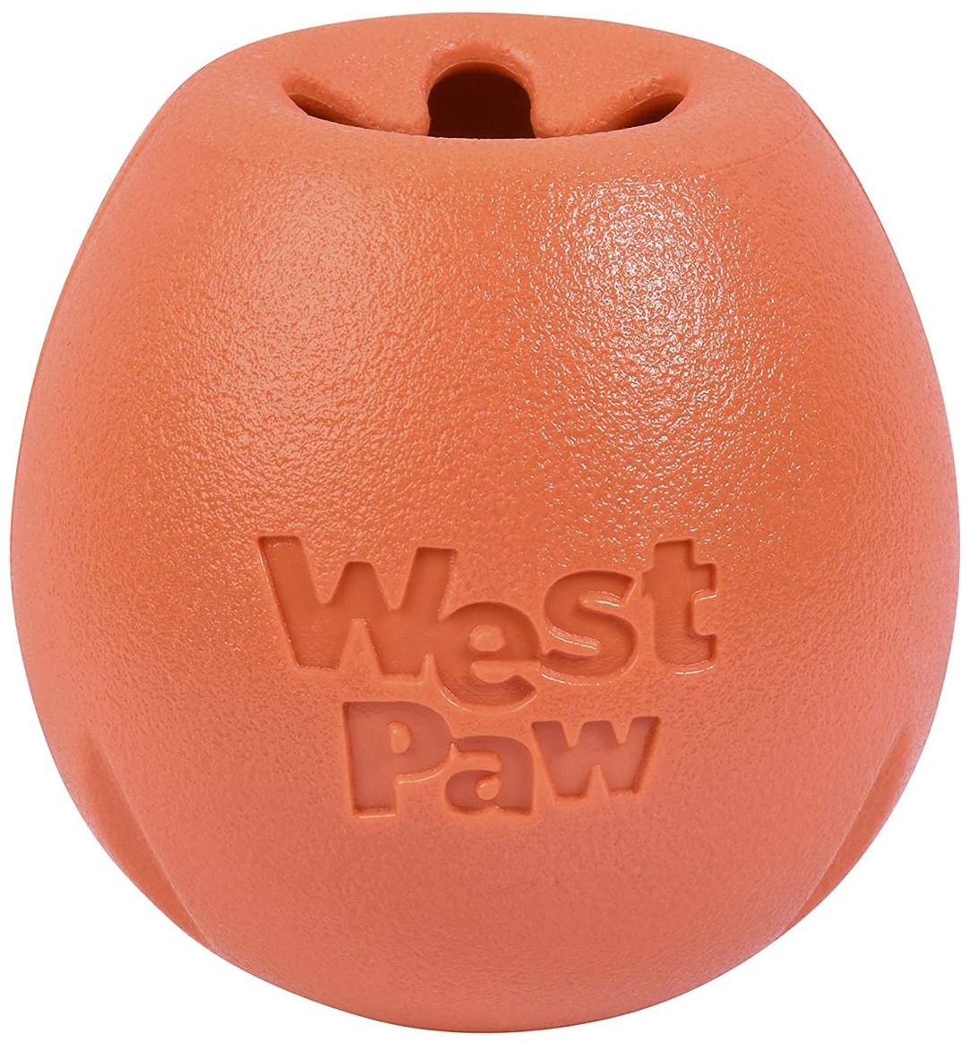 Игрушка для собак West Paw Rumbl Large Melon большой 10см оранжевый фото 3