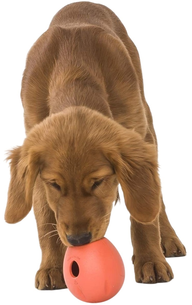 Игрушка для собак West Paw Rumbl Large Melon большой 10см оранжевый фото 7