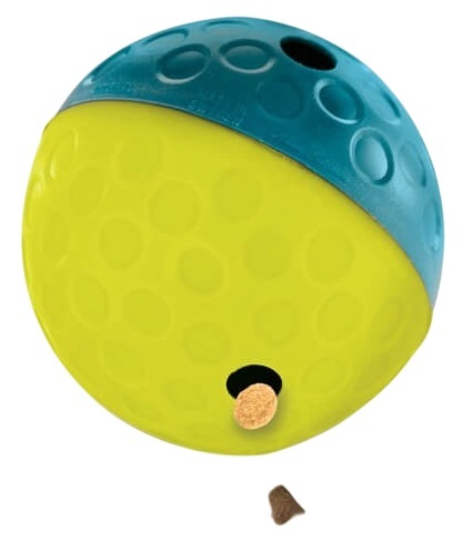 Игрушка для собак Nina Ottosson Treat Tumble Small мяч для лакомства маленький двухцветный фото