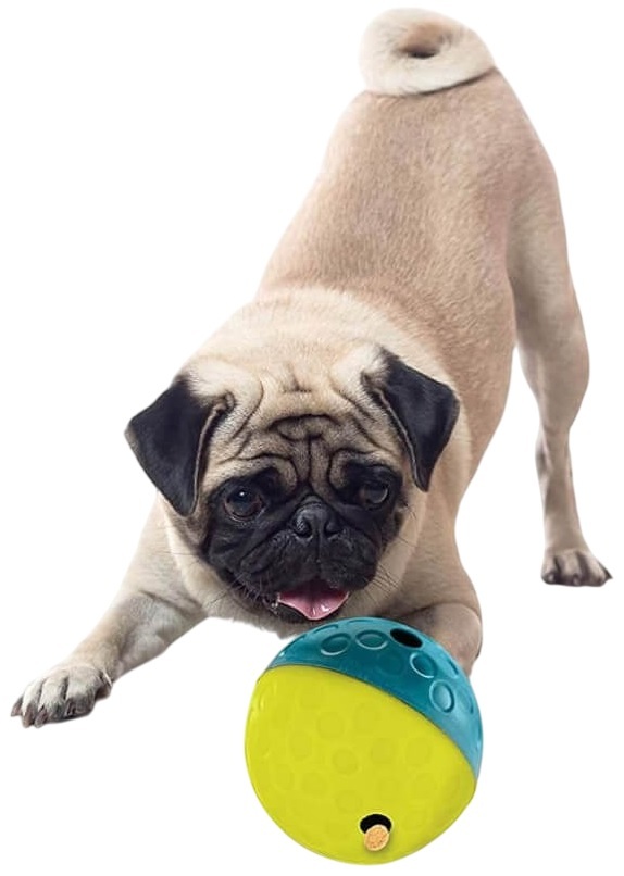 Игрушка для собак Nina Ottosson Treat Tumble Small мяч для лакомства маленький двухцветный фото