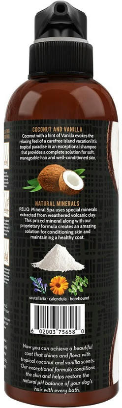 Шампунь для собак Reliq Mineral Spa Coconut Shampoo 500мл фото 2