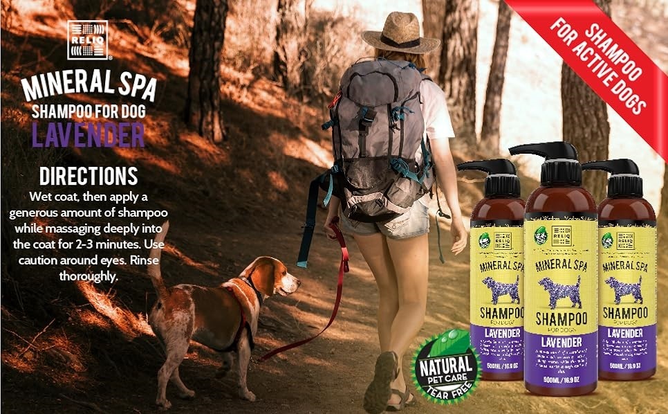 Шампунь для собак Reliq Mineral Spa Lavender Shampoo 500млфото5