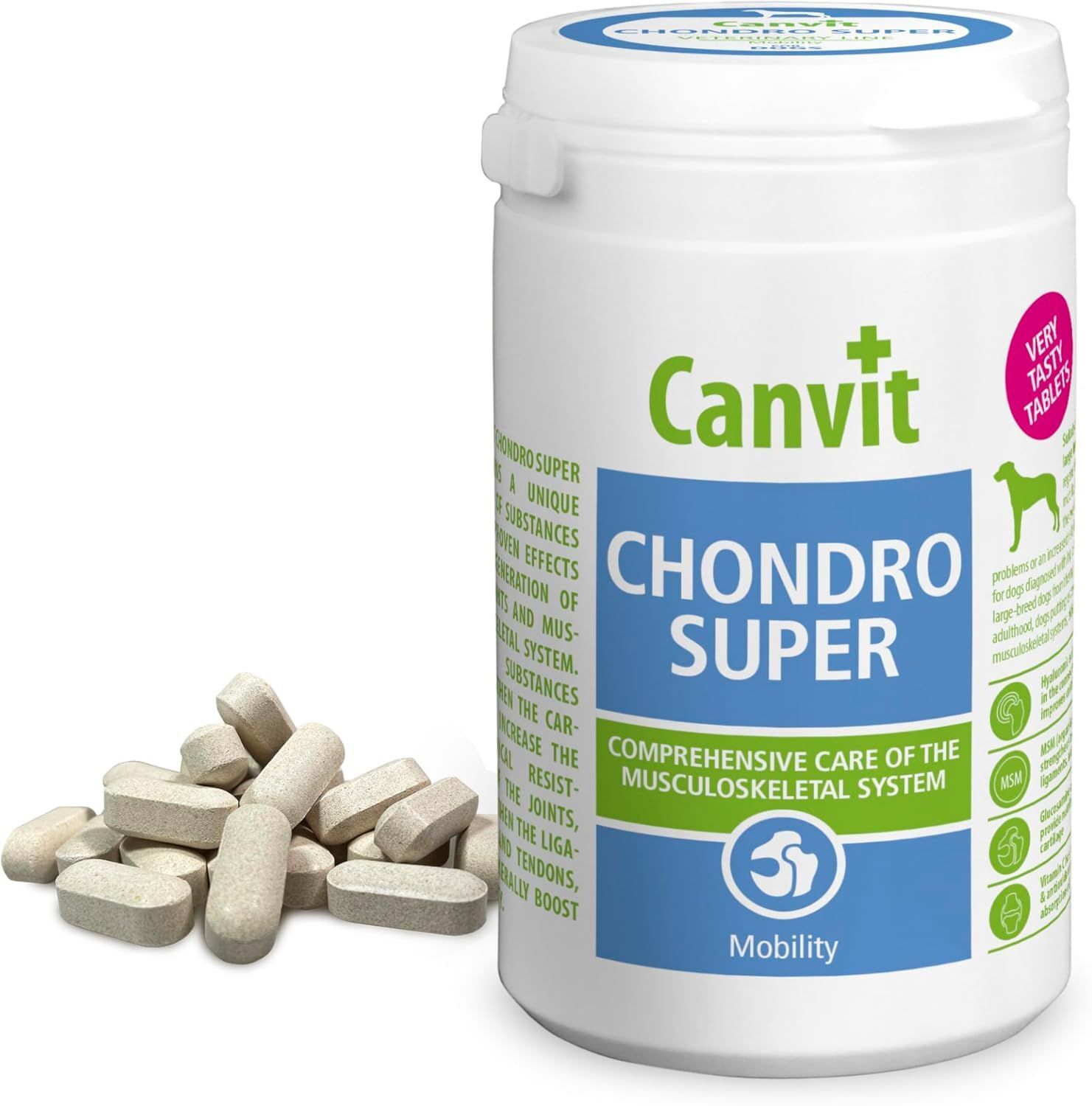 Кормовая добавка для собак Canvit Chondro Super для собак массой тела более 25 кг 230g+100g фото 2