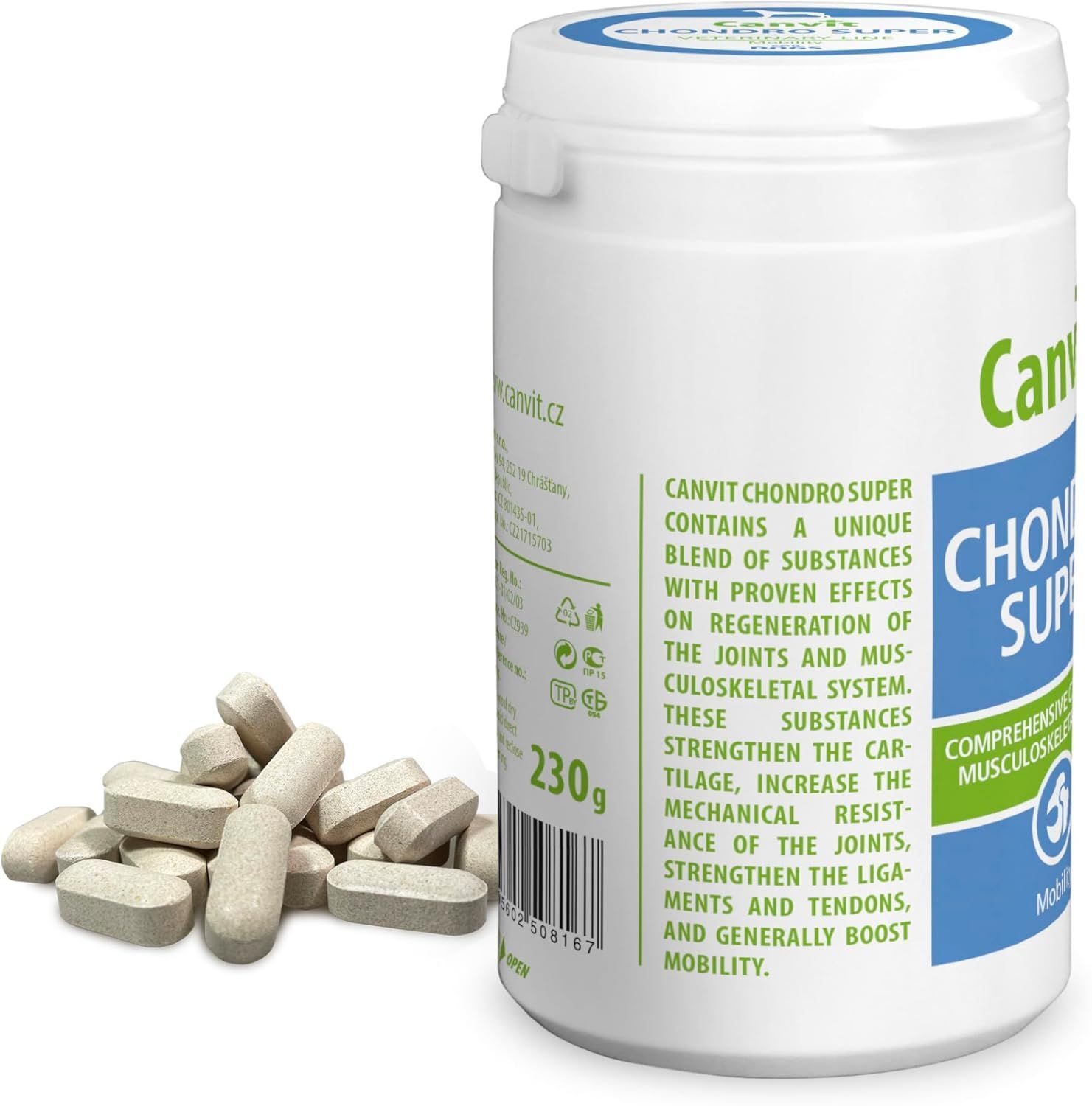 Кормовая добавка для собак Canvit Chondro Super для собак массой тела более 25 кг 230g+100g фото 3