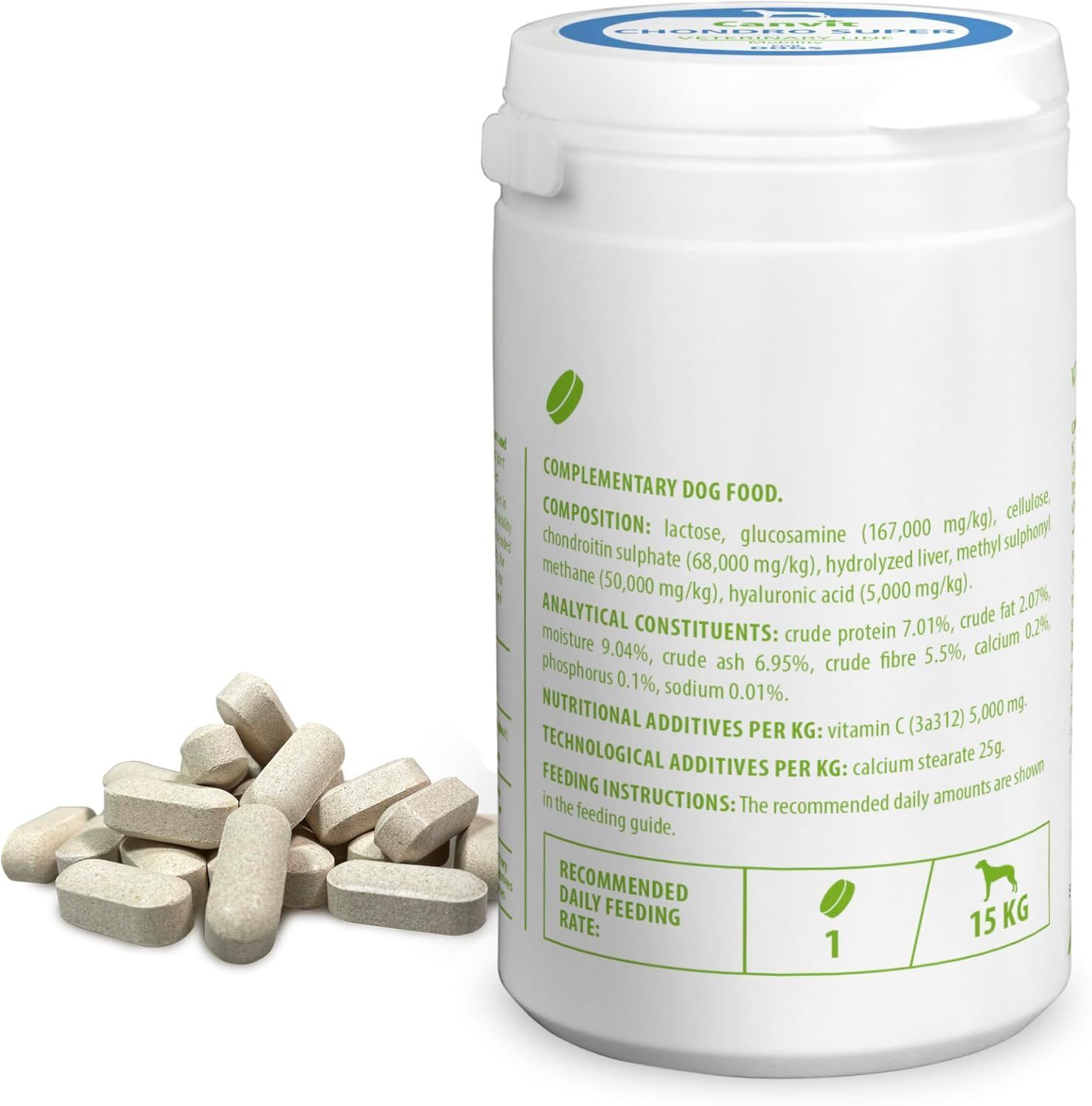 Кормовая добавка для собак Canvit Chondro Super для собак массой тела более 25 кг 230g+100g фото 4