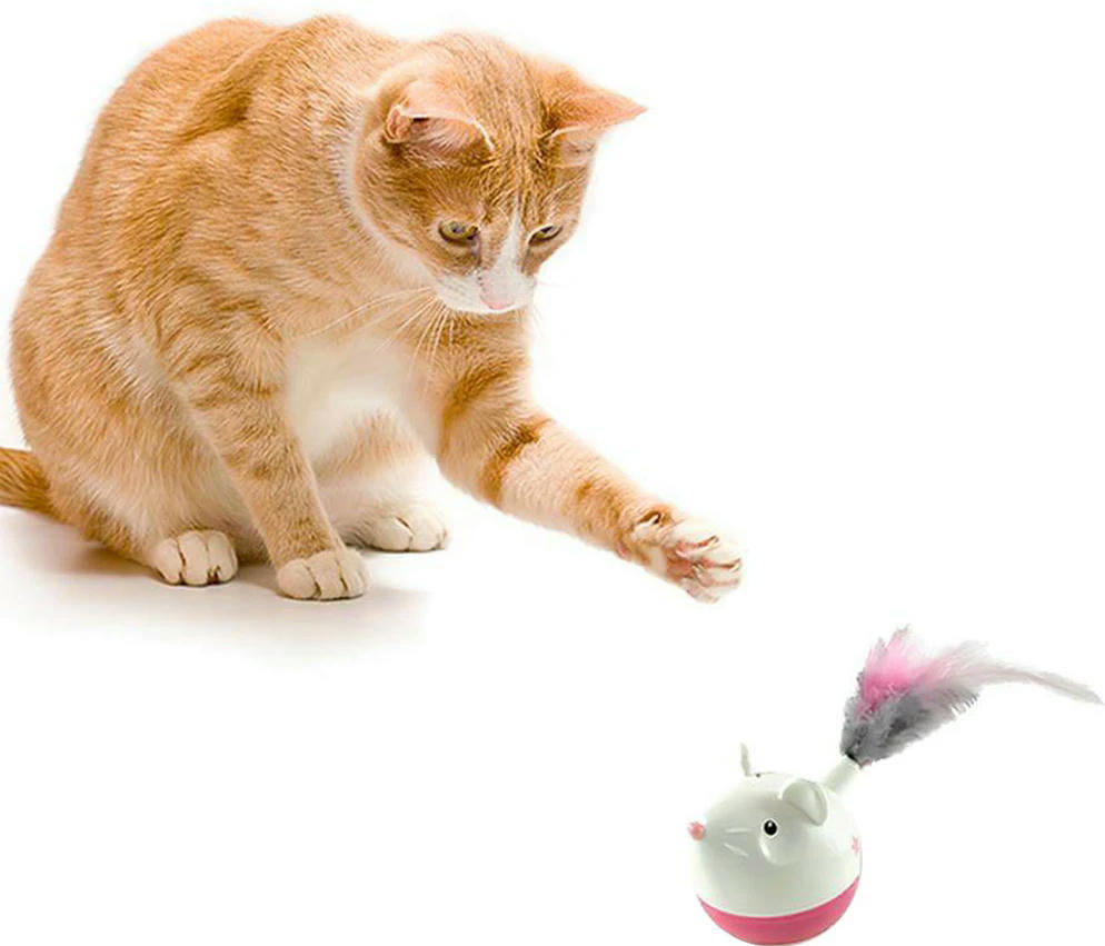 Игрушка для котов Nina Ottosson Мышь розовая фото 3