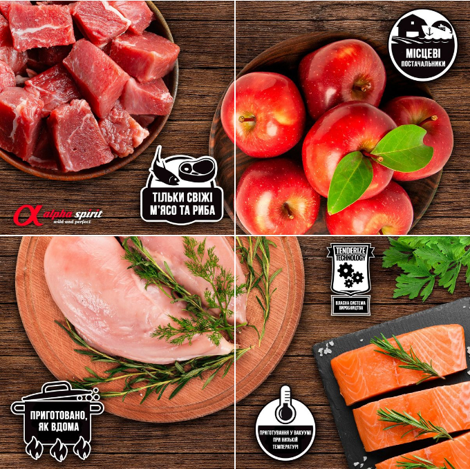 Ласощі для котів Alpha Spirit Cat Snacks Turkey кубики з індички 24*50гфото2