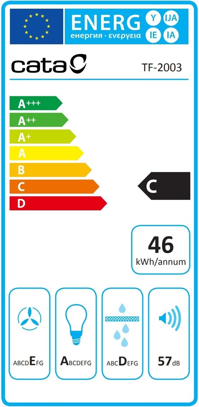Витяжка Cata TF-2003 Duralum 700 (02089305)фото7