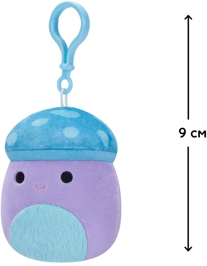 Мягкая игрушка на клипсе Squishmallows - Гриб Пайл (9 см), (SQCP00149) фото 