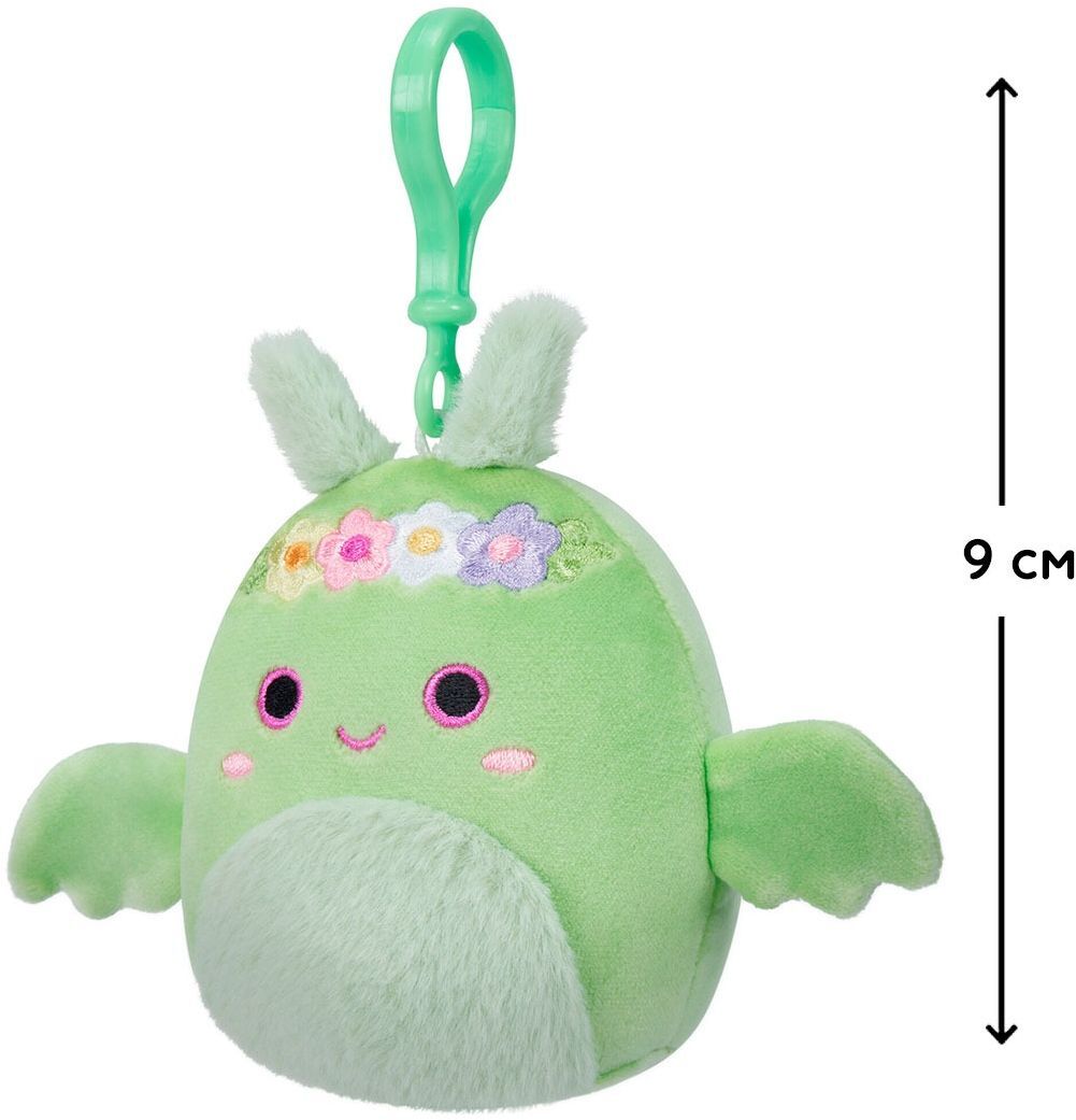 Мягкая игрушка на клипсе Squishmallows - Дракон Тов (9 см), (SQCP00217) фото 2