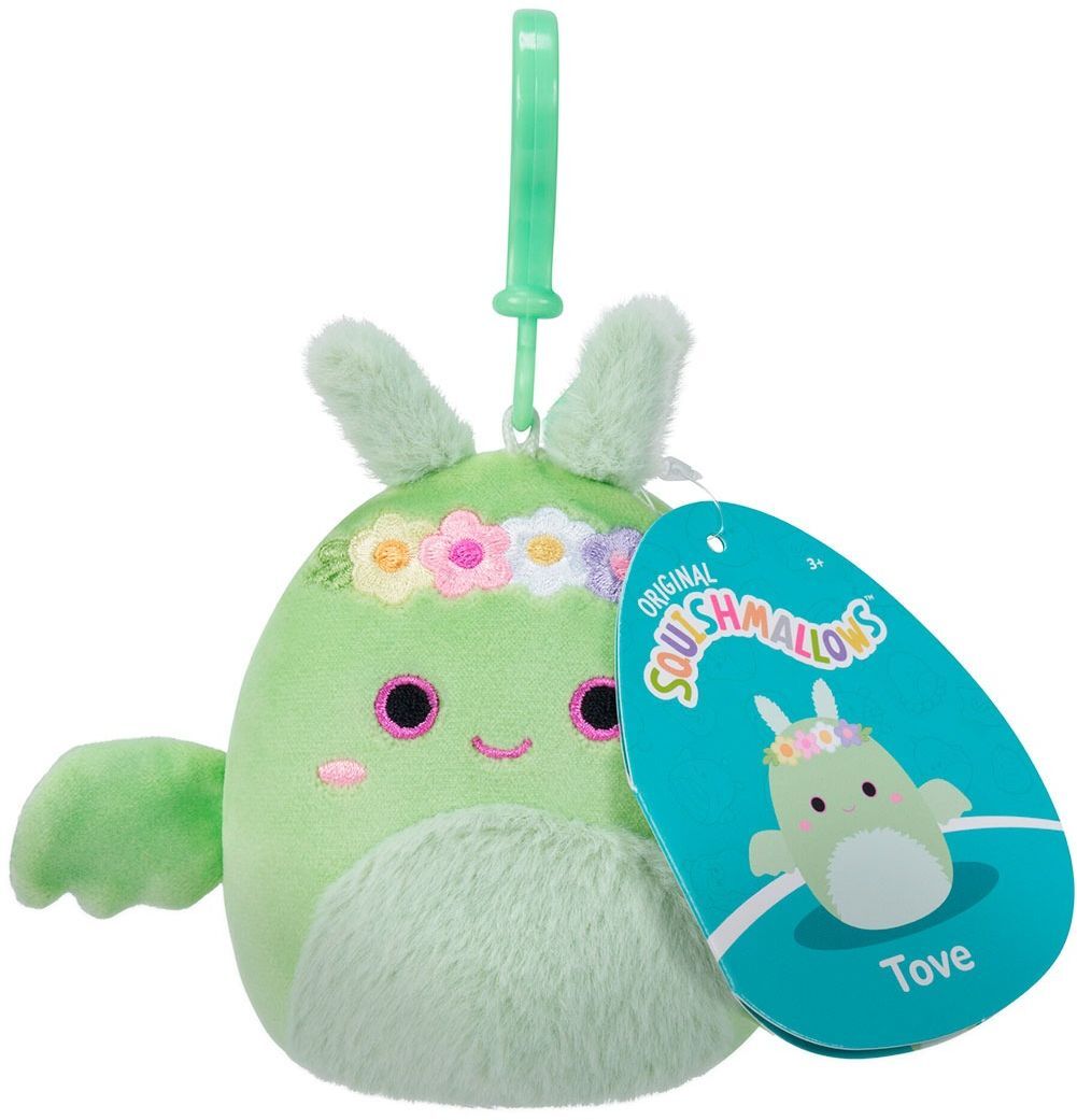 Мягкая игрушка на клипсе Squishmallows - Дракон Тов (9 см), (SQCP00217) фото 7