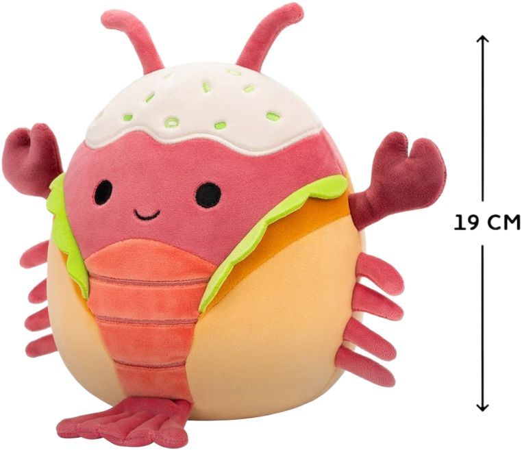 М'яка іграшка Squishmallows - Лобстер Лороно (19 см), (SQCR06592)фото