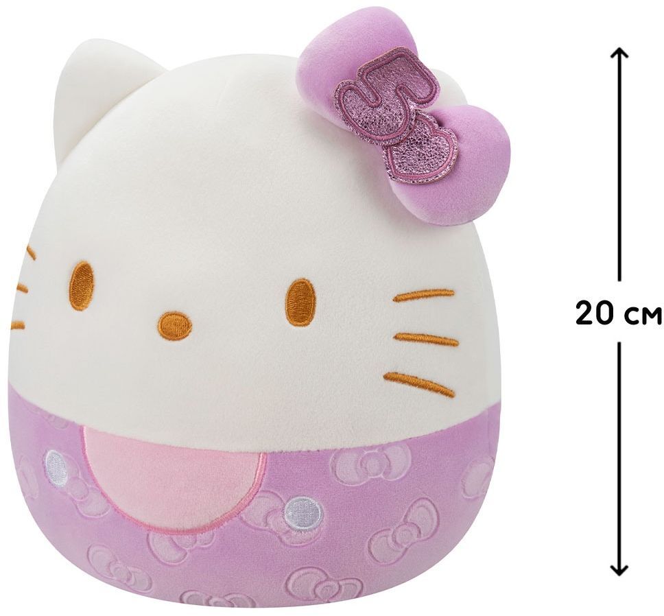 М'яка іграшка Squishmallows - Хеллоу Кітті У Фіолетовому (20 см), (SQSN00499)фото
