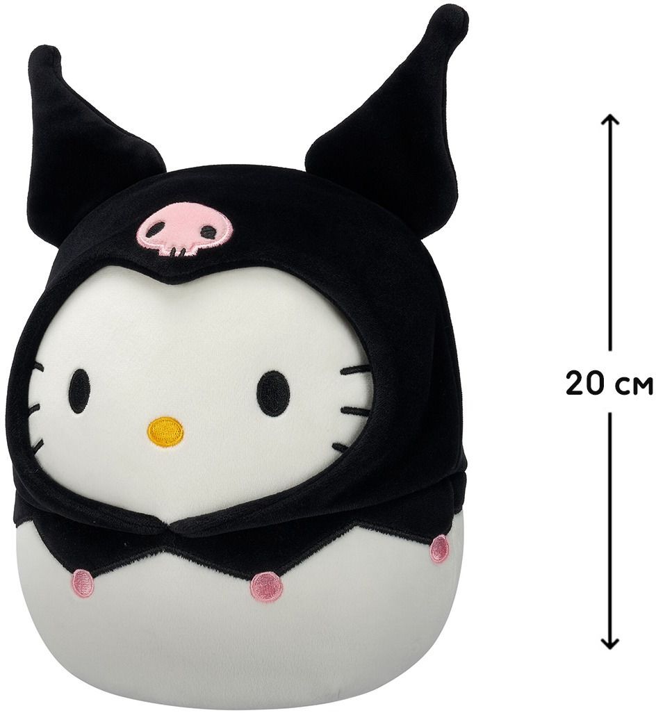 Мягкая игрушка Squishmallows - Хеллоу Китти В Образе Куроми (20 см), (SQSN00388) фото 13