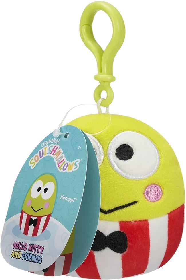 Мягкая игрушка на клипсе Squishmallows - Хеллоу Китти Кэроппи (9 см), (SQSN00274) фото 3