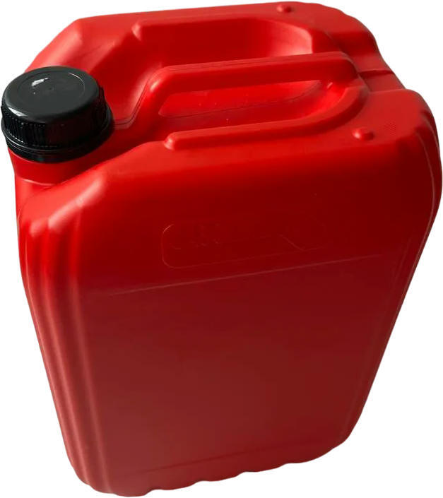 Канистра для топлива Poputchik пластиковая 20л красная с крышкой (4820238360198) фото 2