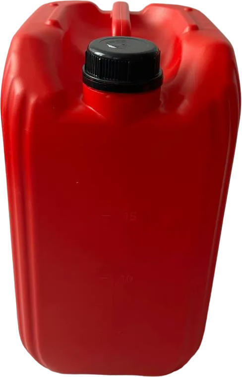 Канистра для топлива Poputchik пластиковая 20л красная с крышкой (4820238360198) фото 4