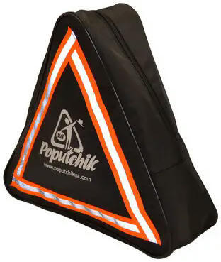 Сумка-органайзер в багажник Poputchik 35х13,5х40 см треугольная черная (10502-IS) фото