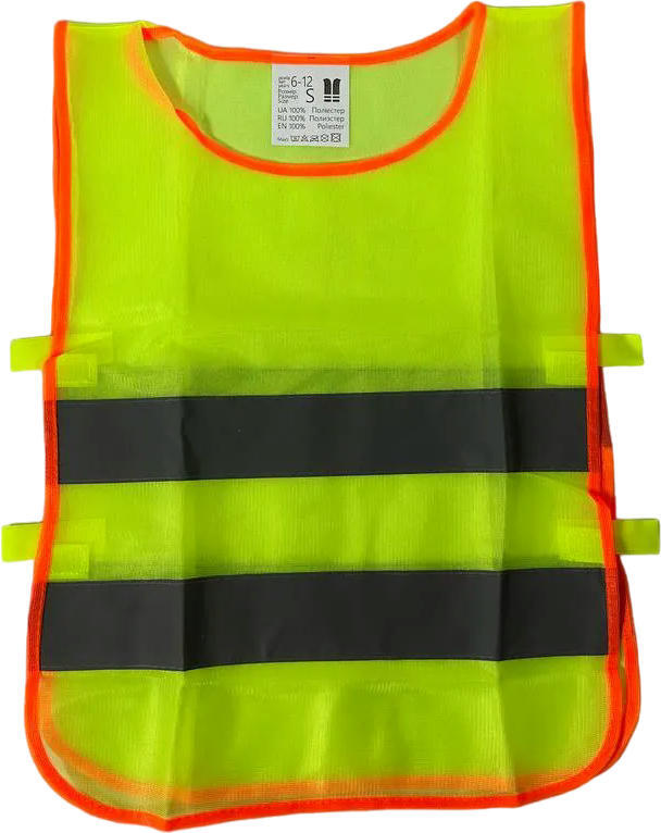 Набор светоотражающих жилетов Poputchik 2 взрослых + 2 детских зеленые (05-013-IS) фото 2